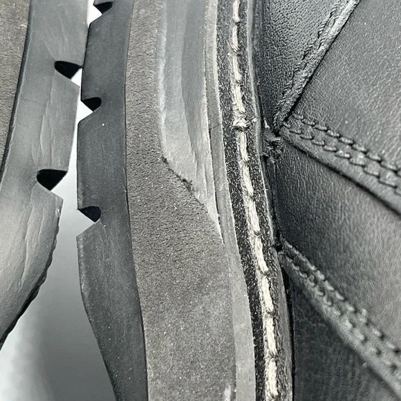 Men’s Clark’s Unstructured Black Leather Oxfords Size 11 - Picture 10 of 16